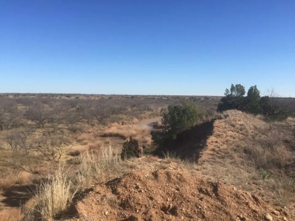 Overview of 1,262 acre hunting land in Foard County, Texas
