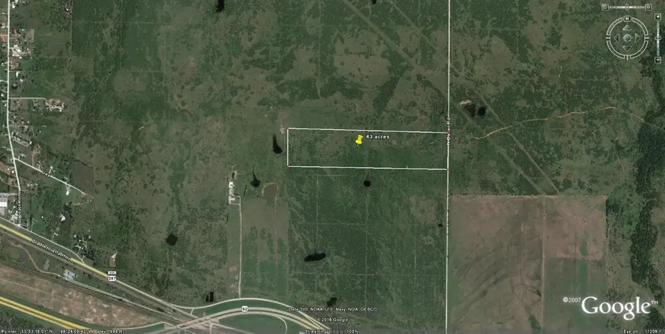 Overview of 43 acre ranch in Clay County, Texas