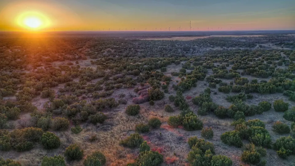 Overview of 573 acre ranch in Knox County, Texas
