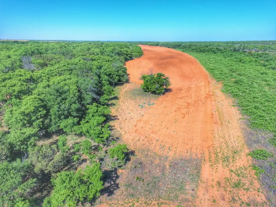 Overview of 655 acre farm in Baylor County, Texas
