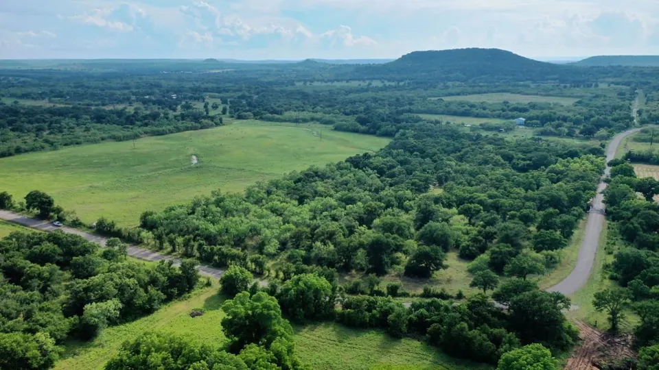 Overview of 84.4 acre hunting land in Palo Pinto County, Texas