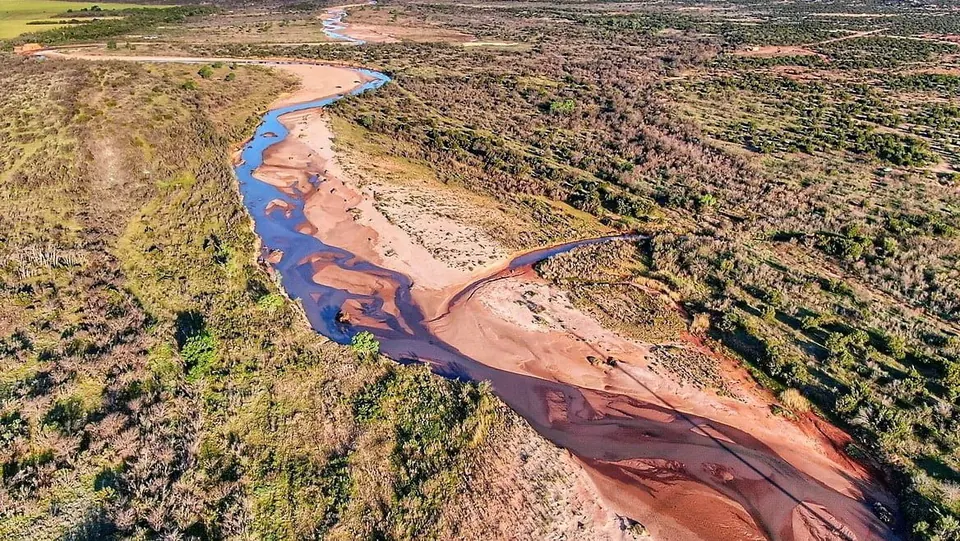 Overview of 960 acre hunting land in Hardeman County, Texas
