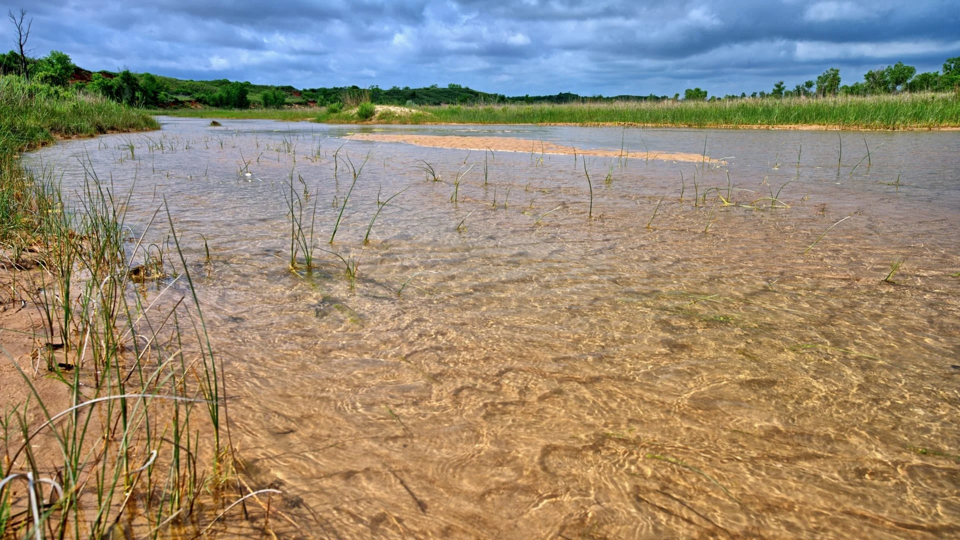 Clear creek crossing on a Texas ranch