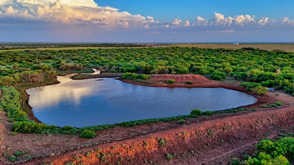 Overview of 399 acre farm in Hardeman County, Texas
