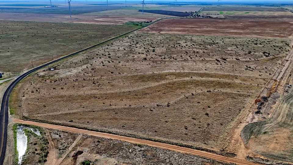 Overview of 60.4 acre hunting land in Hardeman County, Texas