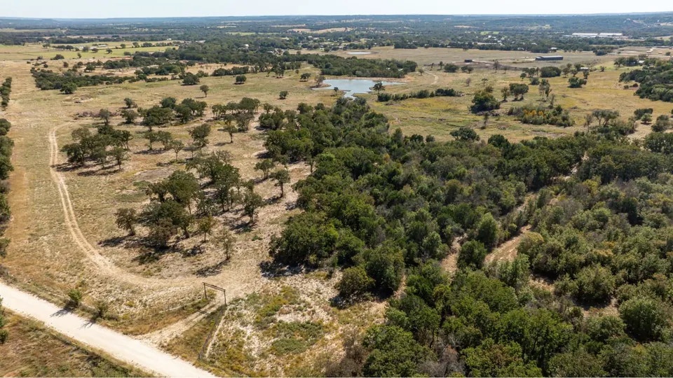 Overview of 70 acre hunting land in Erath County, Texas
