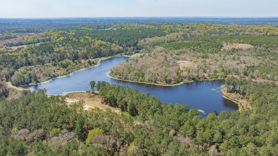 Property view on the TX ranch property showing key features and surrounding land.