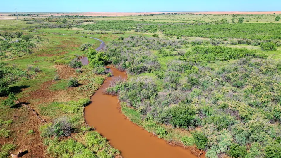 Overview of 120 acre hunting land in King County, Texas