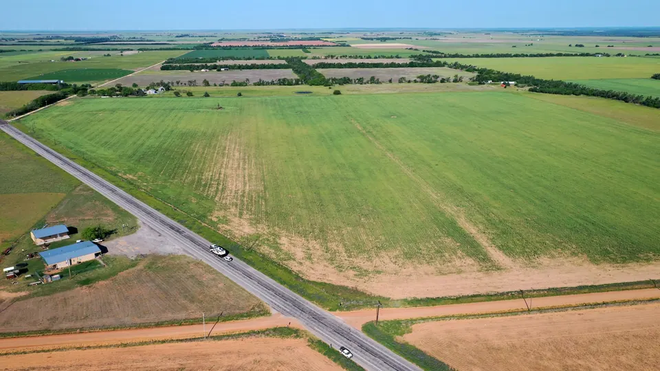 Property view on the Foard County, TX farm property showing key features and surrounding land.