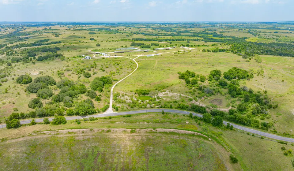 Property view on the TX ranch property showing key features and surrounding land.